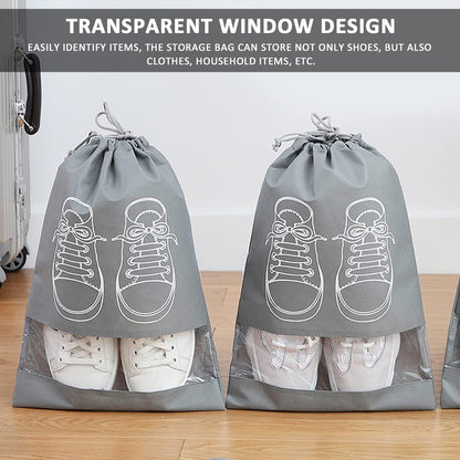 Shoe Bag |Transparent Window Portable Travel Dust| Proof Shoe Bags