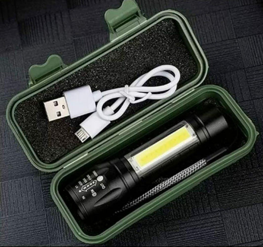 ZoomBeam Mini: USB Rechargeable Pocket Torch