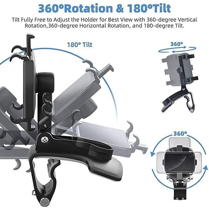 Car Cradle Mobile Phone Holder Mount Stand 360™Rotation