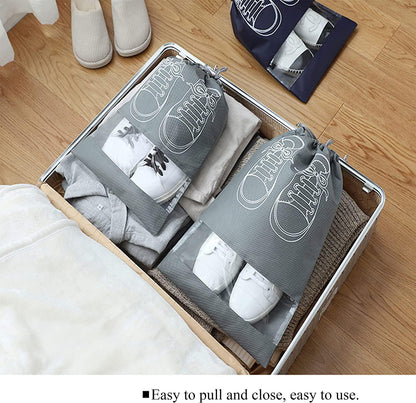 Shoe Bag |Transparent Window Portable Travel Dust| Proof Shoe Bags