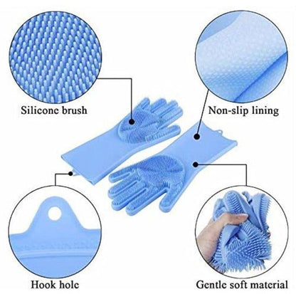 Silicone Dish Washing Gloves | Pair of 2